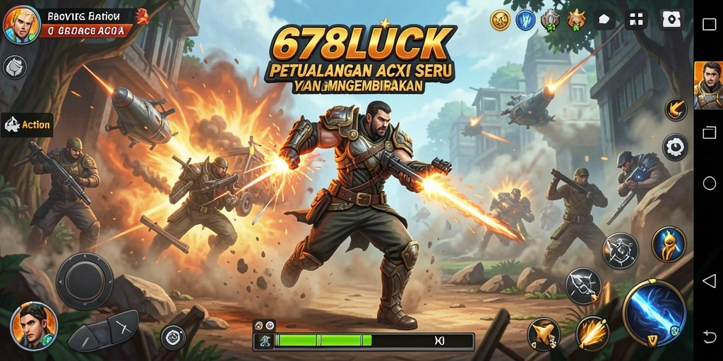 Tampilan antarmuka 678LUCK yang dinamis dan interaktif.