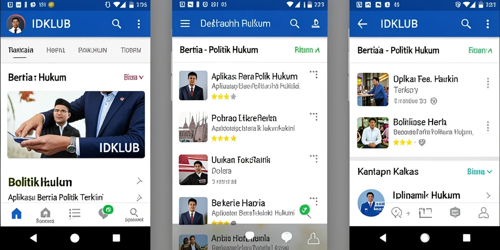 Tampilan antarmuka IDKLUB yang informatif dan interaktif.