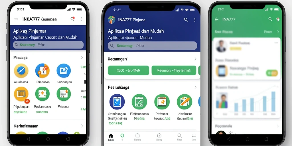 Tampilan antarmuka aplikasi INA777 yang sederhana dan fungsional.