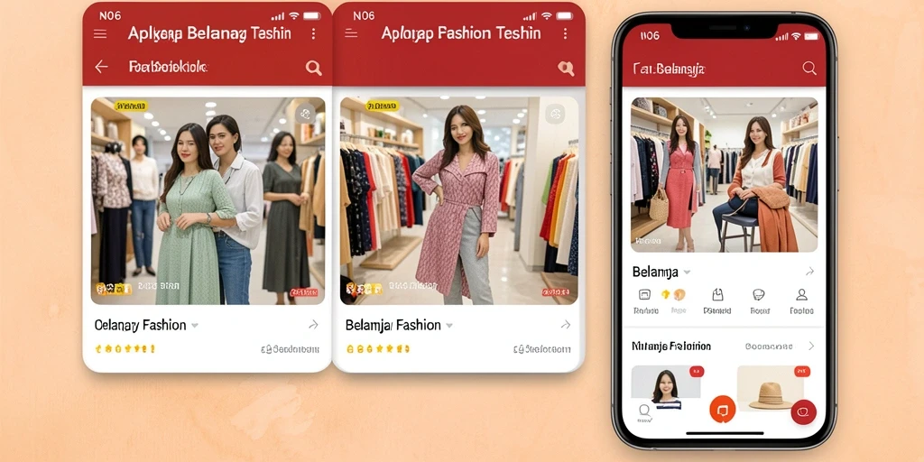 Tampilan antarmuka N06 yang elegan dan fungsional untuk belanja fashion.