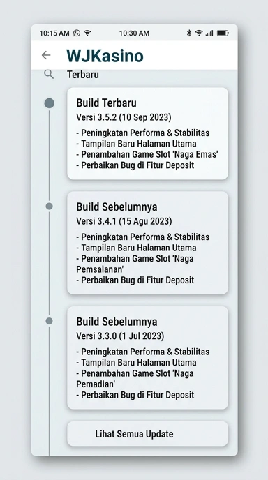 Riwayat Versi wjkasino untuk Pengguna Android